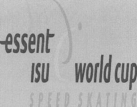 essent ISU SPEED SKATING world cup Logo (WIPO, 09/14/2000)