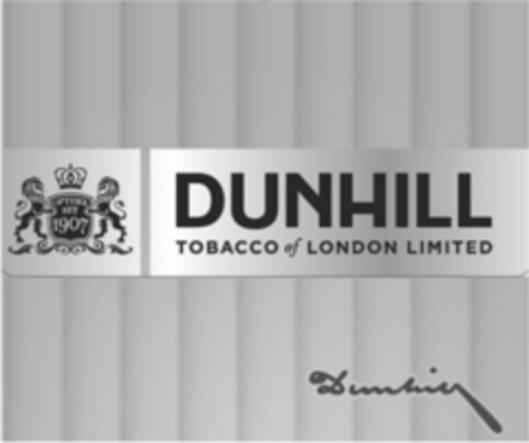 DUNHILL TOBACCO of LONDON LIMITED Logo (WIPO, 23.12.2014)