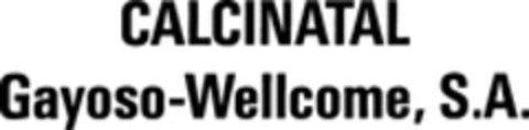 CALCINATAL Gayoso-Wellcome, S.A. Logo (WIPO, 25.01.1988)