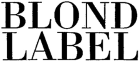 BLOND LABEL Logo (WIPO, 10.02.1998)