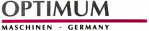 OPTIMUM MASCHINEN - GERMANY Logo (WIPO, 05.06.2009)