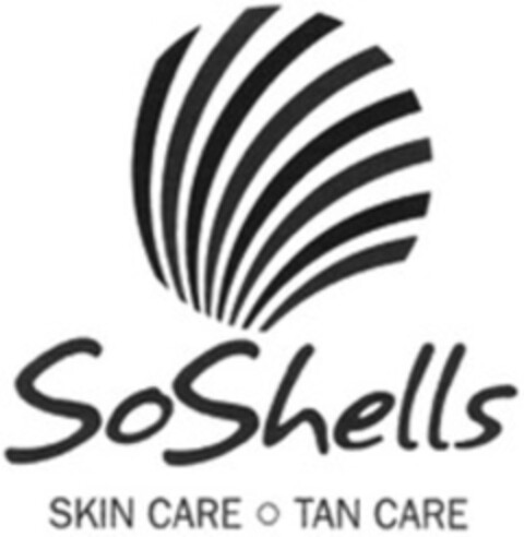 SoShells SKIN CARE o TAN CARE Logo (WIPO, 01/09/2009)