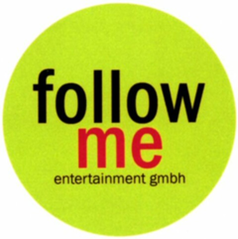 follow me entertainment gmbh Logo (WIPO, 05.11.2010)