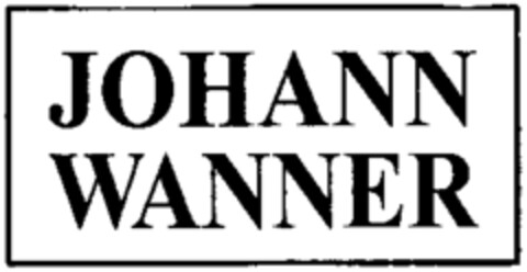 JOHANN WANNER Logo (WIPO, 20.07.2000)