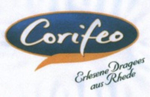 Corifeo Erlesene Dragees aus Rhede Logo (WIPO, 05/28/2002)