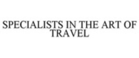 SPECIALISTS IN THE ART OF TRAVEL Logo (WIPO, 28.07.2014)