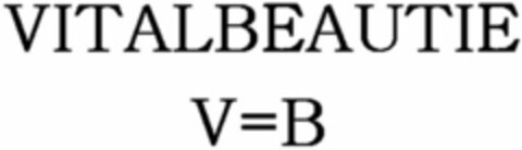 VITALBEAUTIE V=B Logo (WIPO, 12.07.2016)