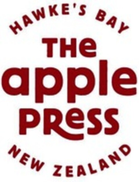 THE APPLE PRESS HAWKE'S BAY NEW ZEALAND Logo (WIPO, 05/28/2019)