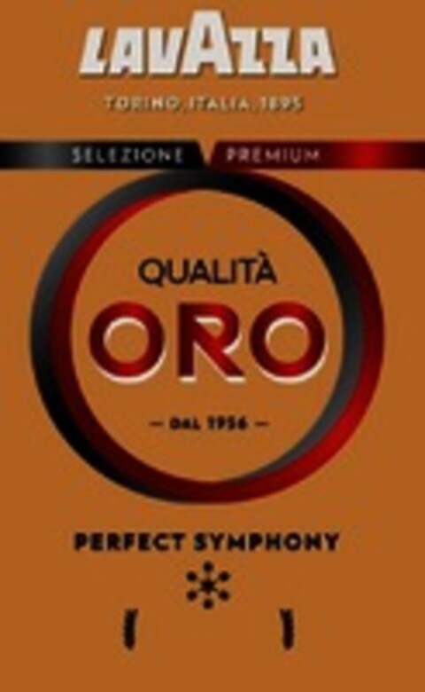 LAVAZZA TORINO, ITALIA, 1895 SELEZIONE PREMIUM QUALITÀ ORO - DAL 1956 - PERFECT SYMPHONY Logo (WIPO, 07/24/2019)