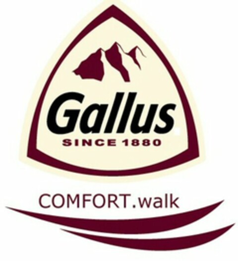 Gallus SINCE 1880 COMFORT.walk Logo (WIPO, 31.08.2010)