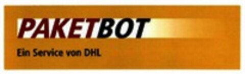 PAKETBOT Ein Service von DHL Logo (WIPO, 19.03.2018)