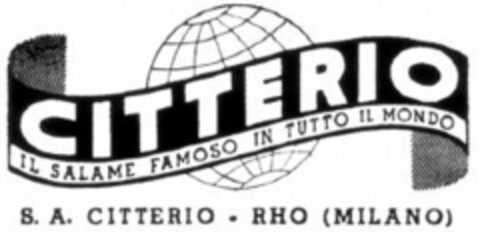 CITTERIO IL SALAME FAMOSO IN TUTTO IL MONDO Logo (WIPO, 17.04.1959)