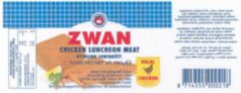 ZWAN CHICKEN LUNCHEON MEAT Logo (WIPO, 20.06.2007)