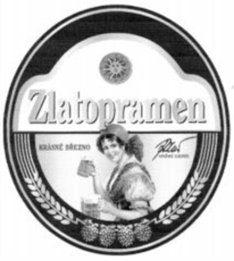 Zlatopramen KRÁSNÉ BREZNO vrchní sládek Logo (WIPO, 07/03/2007)