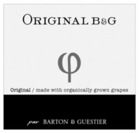 ORIGINAL B&G par BARTON & GUESTIER Logo (WIPO, 21.11.2011)