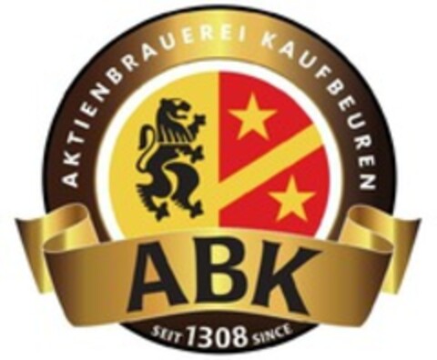 ABK AKTIENBRAUEREI KAUFBEUREN SEIT SINCE 1308 Logo (WIPO, 30.07.2013)
