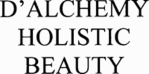 D'ALCHEMY HOLISTIC BEAUTY Logo (WIPO, 01/09/2017)