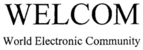 WELCOM World Electronic Community Logo (WIPO, 03/13/1996)