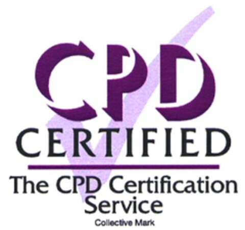 CPD CERTIFIED The CPD Certification Service Collective Mark Logo (WIPO, 28.07.2010)