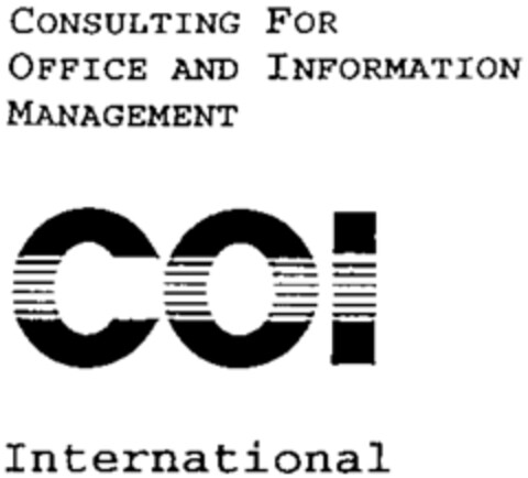 Consulting For Office and Information Management COI International Logo (WIPO, 16.04.1998)