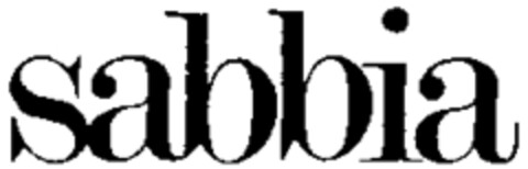 sabbia Logo (WIPO, 01/23/1989)