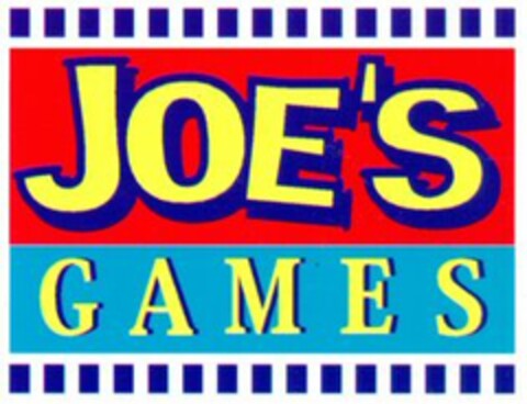 JOE'S GAMES Logo (WIPO, 09.06.1998)