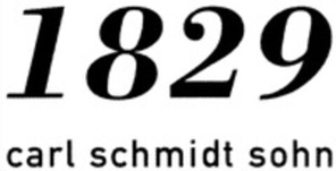 1829 carl schmidt sohn Logo (WIPO, 12/09/2013)