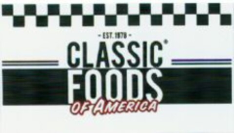 EST.1978 CLASSIC FOODS OF AMERICA Logo (WIPO, 02/16/2012)