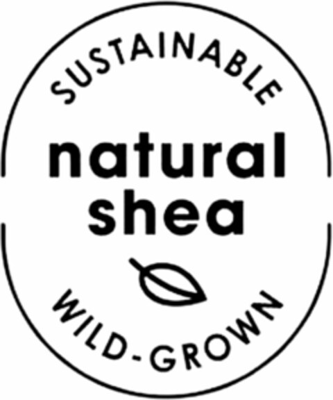 natural shea SUSTAINABLE WILD-GROWN Logo (WIPO, 06/20/2019)