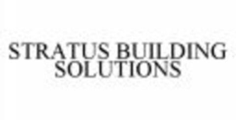STRATUS BUILDING SOLUTIONS Logo (WIPO, 16.04.2009)