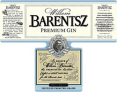 Willem BARENTSZ PREMIUM GIN Logo (WIPO, 09/09/2016)