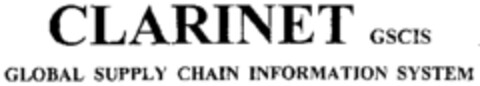 CLARINET GSCIS GLOBAL SUPPLY CHAIN INFORMATION SYSTEM Logo (WIPO, 01.07.1997)