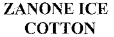 ZANONE ICE COTTON Logo (WIPO, 03.10.2005)