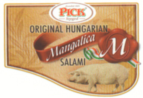 PICK ORIGINAL HUNGARIAN Mangalica SALAMI Logo (WIPO, 05.10.2009)