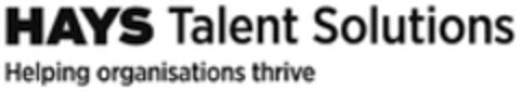 HAYS Talent Solutions Helping organisations thrive Logo (WIPO, 07.02.2020)