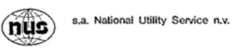 nus s.a. National Utility Service n.v. Logo (WIPO, 13.09.1989)