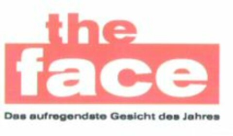 the face Das aufregendste Gesicht des Jahres Logo (WIPO, 09/09/2005)