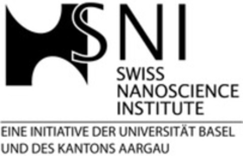 SNI SWISS NANOSCIENCE INSTITUTE EINE INITIATIVE DER UNIVERSITÄT BASEL UND DES KANTONS AARGAU Logo (WIPO, 02.05.2013)