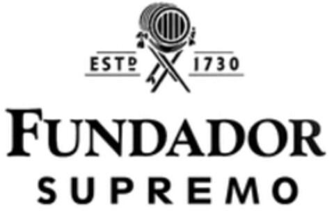 ESTD 1730 FUNDADOR SUPREMO Logo (WIPO, 08/13/2020)