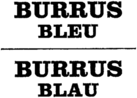 BURRUS BLEU BURRUS BLAU Logo (WIPO, 03/13/1961)