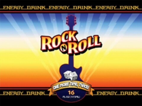 ENERGY DRINK ROCK N ROLL ONE MORE TIME,TWICE! 16 FL OZ (473ML) Logo (WIPO, 07/20/2011)