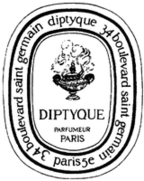 DIPTYQUE PARFUMEUR PARIS diptyque 34 boulevard saint germain paris 5e Logo (WIPO, 06.11.2019)