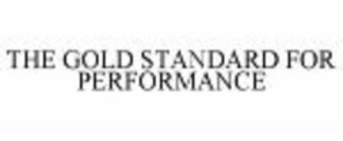 THE GOLD STANDARD FOR PERFORMANCE Logo (WIPO, 04/02/2008)