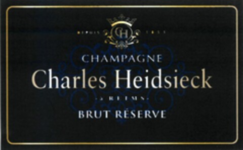 CHAMPAGNE Charles Heidsieck BRUT RÉSERVE Logo (WIPO, 02.07.2009)