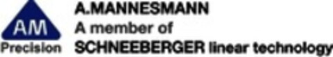 AM Precision A. MANNESMANN A member of SCHNEEBERGER linear technology Logo (WIPO, 01/11/2019)