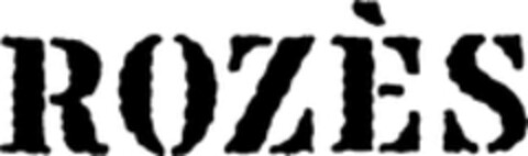 ROZÈS Logo (WIPO, 21.12.1978)