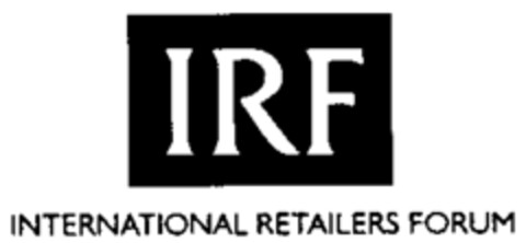 IRF INTERNATIONAL RETAILERS FORUM Logo (WIPO, 07.11.1997)