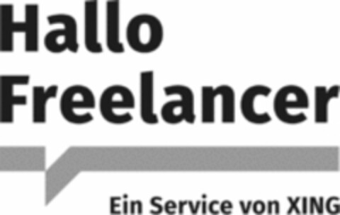 Hallo Freelancer Ein Service von XING Logo (WIPO, 29.03.2019)