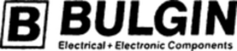 B BULGIN Electrical + Electronic Components Logo (WIPO, 10/08/2007)