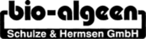 bio-algeen Schulze & Hermsen GmbH Logo (WIPO, 09/28/2009)